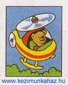 Helikopteres maci - Vervaco előnyomott gobelin Helikopteres maci - Vervaco előnyomott gobelin