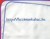 Ferdepánttal szegett hímzővászon Ferdepánttal szegett hímzővászon