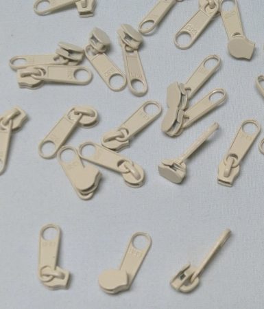 Húzókocsi 3 mm széles spirálú végtelen húzózárhoz - bézs