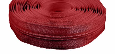 Végtelen húzózár - sötétpiros