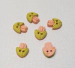 Tulipánt formájú gomb – barack