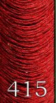 Piros metál fényű osztott szálú hímzőfonal