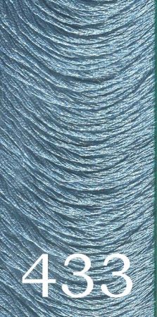 Kék-világos metál fényű osztott szálú hímzőfonal