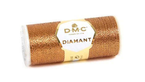DMC Diamant 301 réz színű metál osztott hímzőfonál  