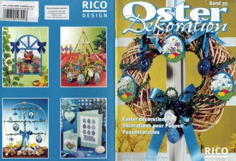 Húsvéti dekorációk - Rico leszámolható keresztszemes mintafüzet