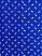 Tulipán - kékfestő kék - nyomott mintás pamutvászon anyag