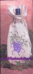 Szőlőfürt - előfestett boros zsák