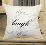 Live Laugh Love - előfestett párna