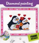Szerelmes pingvinek - diamond painting készlet