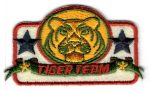 Tiger team - ruhára vasalható textil matrica