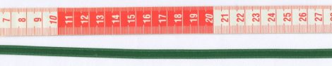 Szatén szalag - 6 mm - zöld