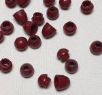   Összepattintható zsinórvég kupak bordó színben – praktikus és esztétikus megoldás 