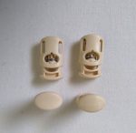 Rugós zsinórszorító fék – ekrü színben