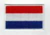 Zászló - holland - ruhára vasalható textil matrica