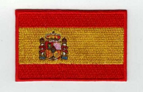 Zászló - spanyol - ruhára vasalható textil matrica