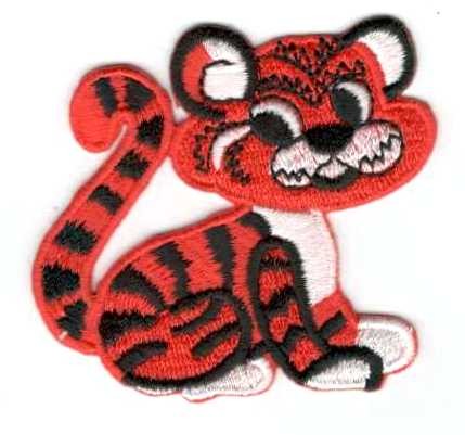 Tigris - ruhára vasalható textil matrica