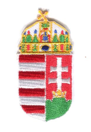 Magyarország címere - ruhára vasalható textil matrica
