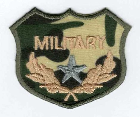 Military - ruhára vasalható textil matrica