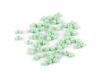 Pasztellzöld csiszolt üveg gyöngy – finom elegancia minden alkotáshoz