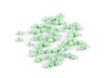   Pasztellzöld csiszolt üveg gyöngy – finom elegancia minden alkotáshoz