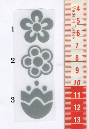 Virág - fényvisszaverő - ruhára vasalható matrica