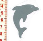 Delfin - fényvisszaverő - ruhára vasalható matrica