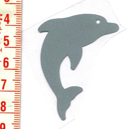 Delfin - fényvisszaverő - ruhára vasalható matrica