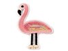 Flamingó - flitteres ruhára vasalható matrica